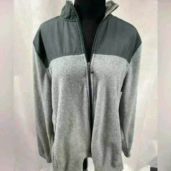 Starter Men's Grey Windbreaker Fleece-Lined Full Zip Jacket Large - Picture 1 of 4